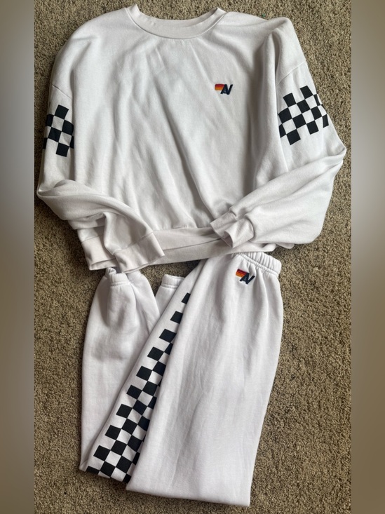 Aviator Nation Pants - Aviator Nation White and Checker Set!